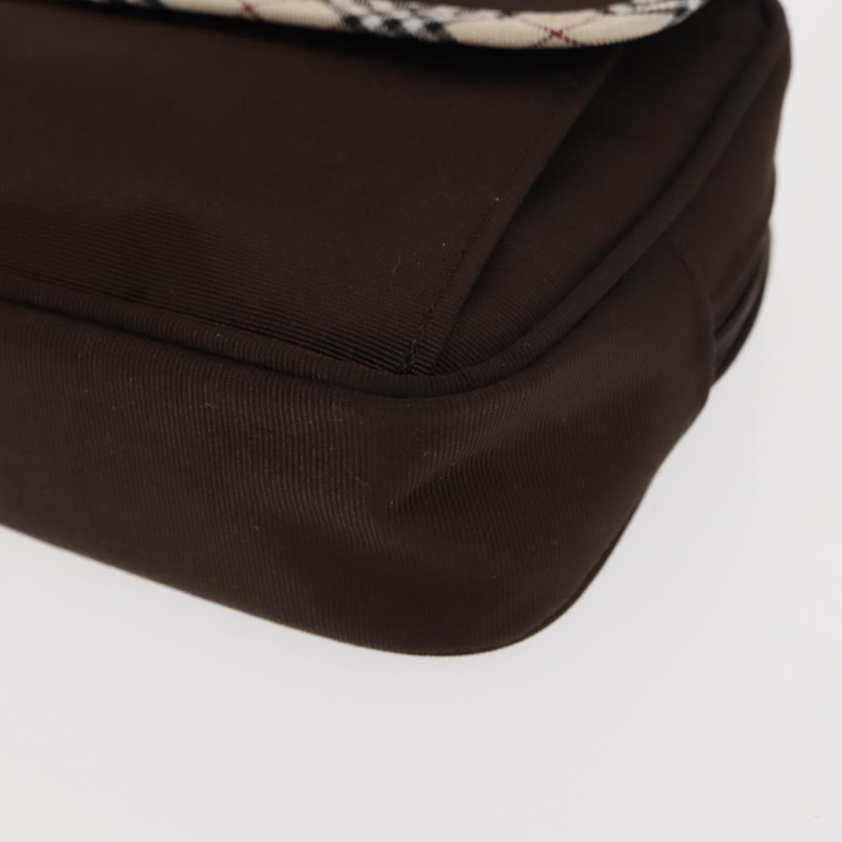 BURBERRY Nova Check Handkerchief Pouch Canvas 2 Set Brown Beige Auth am9497