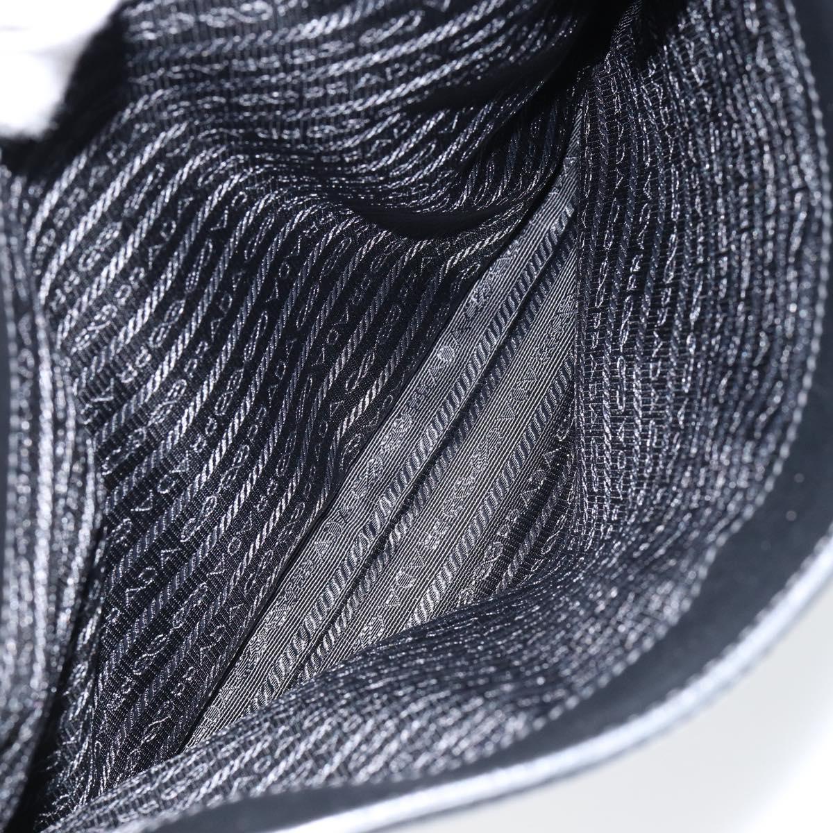 PRADA Shoulder Bag Leather Black Auth am9498V