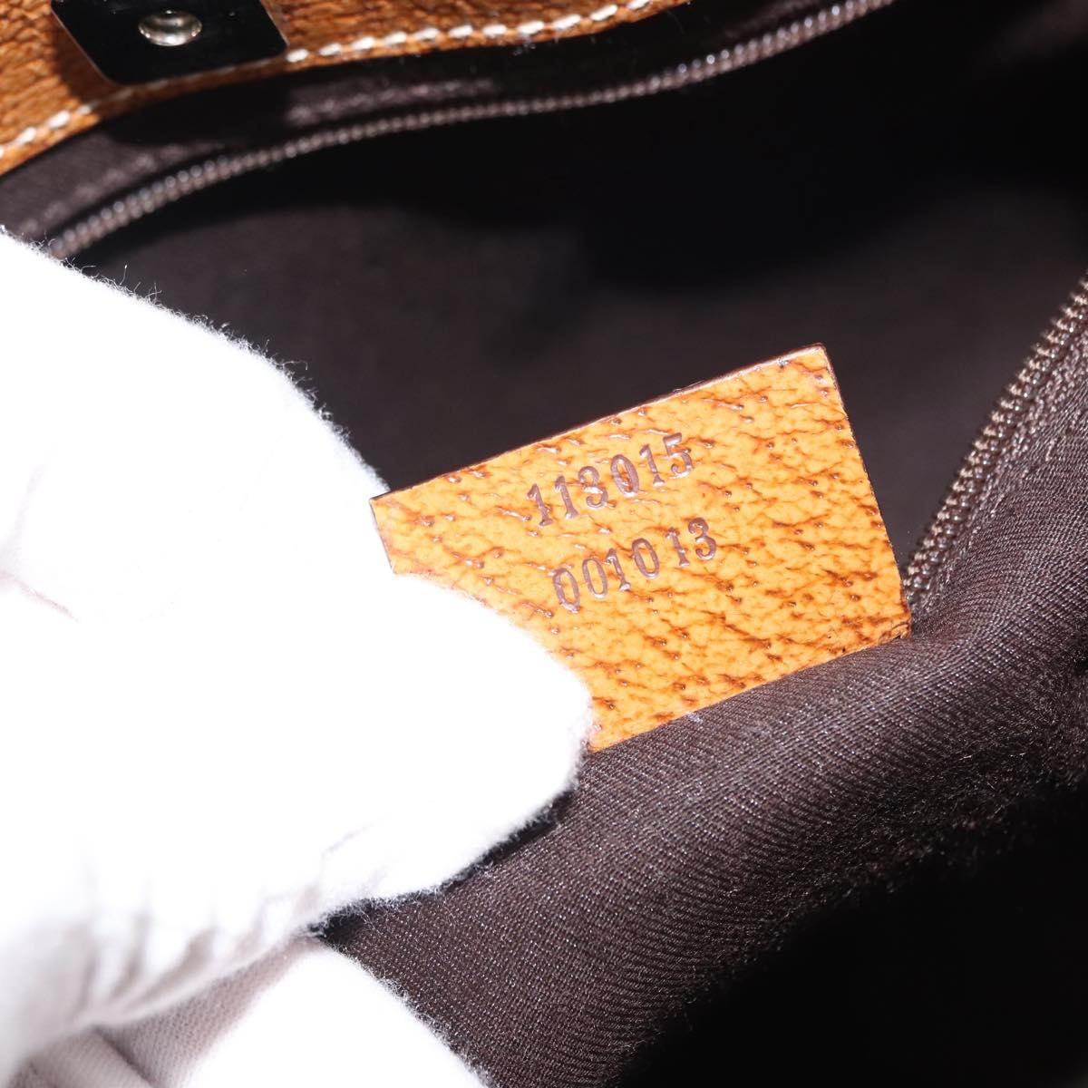 GUCCI GG Canvas Tote Bag Beige Brown 113015 Auth am9499V