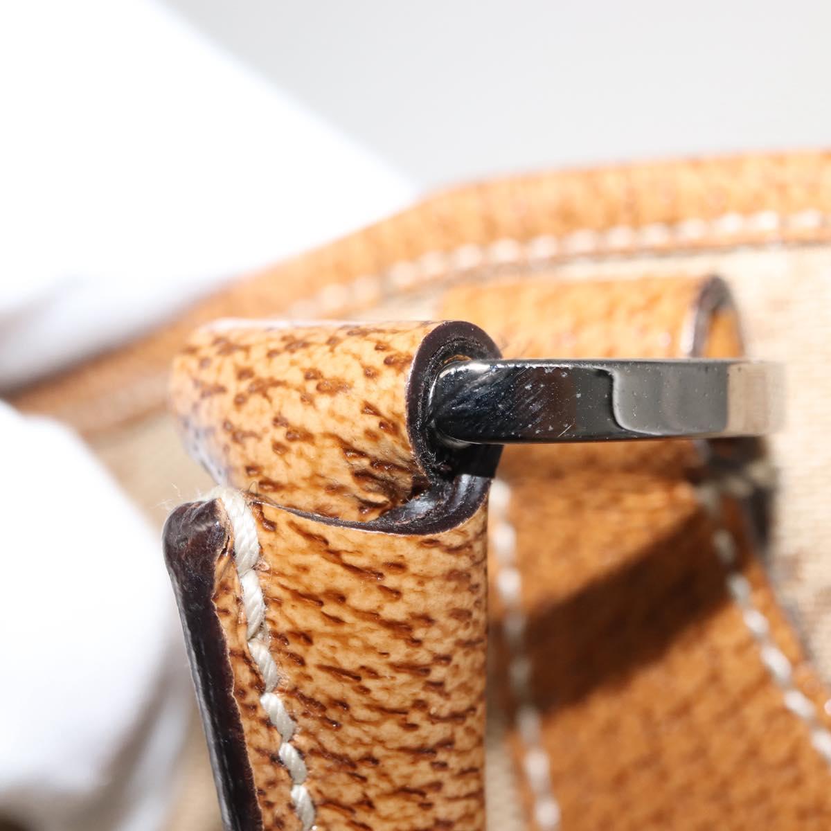 GUCCI GG Canvas Tote Bag Beige Brown 113015 Auth am9499V