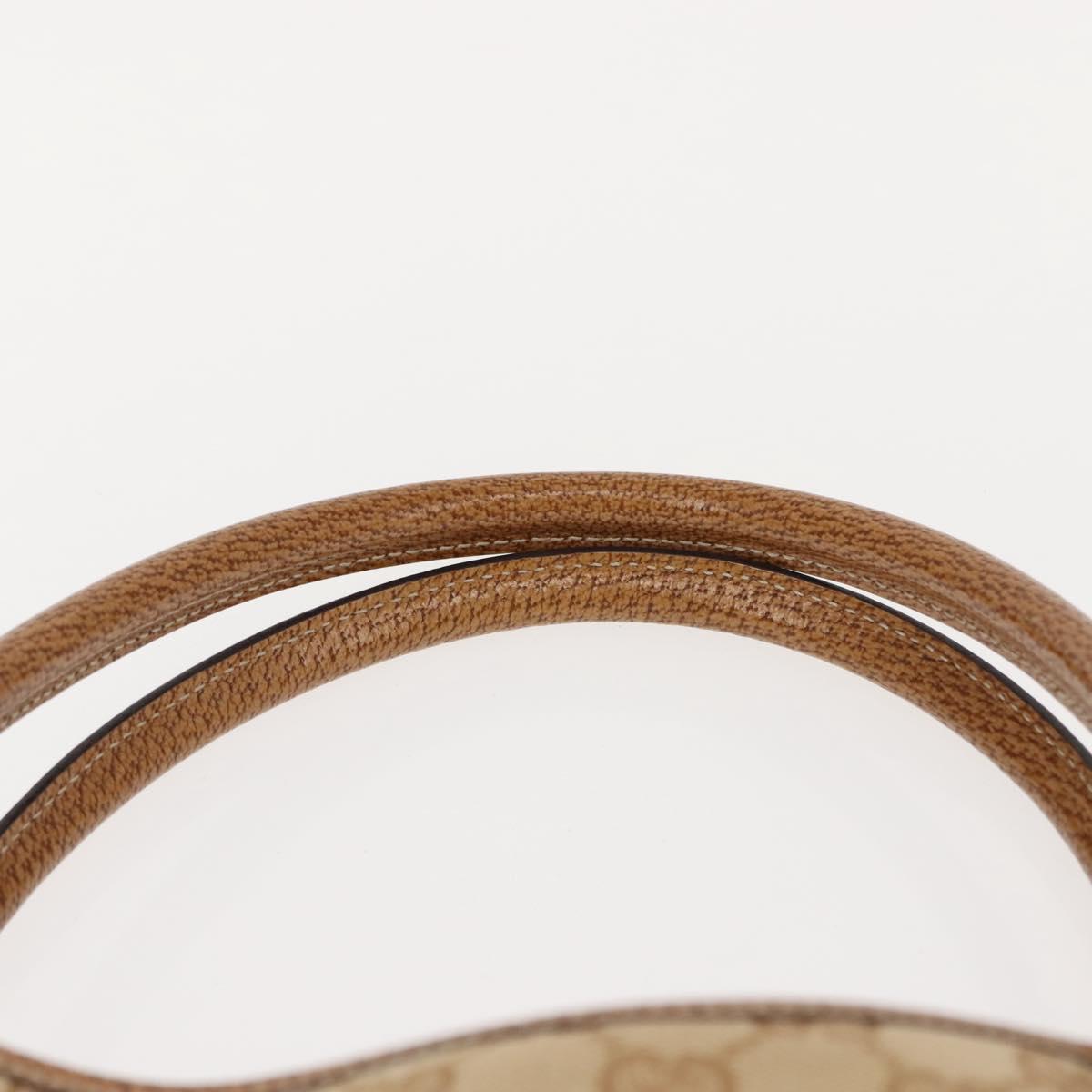 GUCCI GG Canvas Tote Bag Beige Brown 113015 Auth am9499V