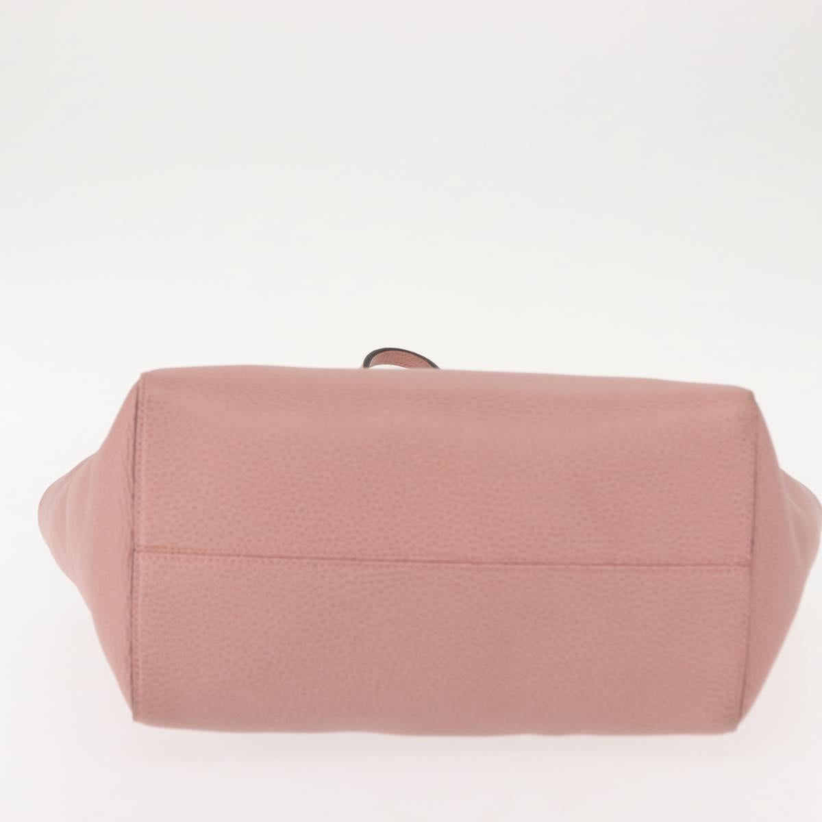 GUCCI Swing Tote Bag Leather Pink Gold 354408 Auth am9500