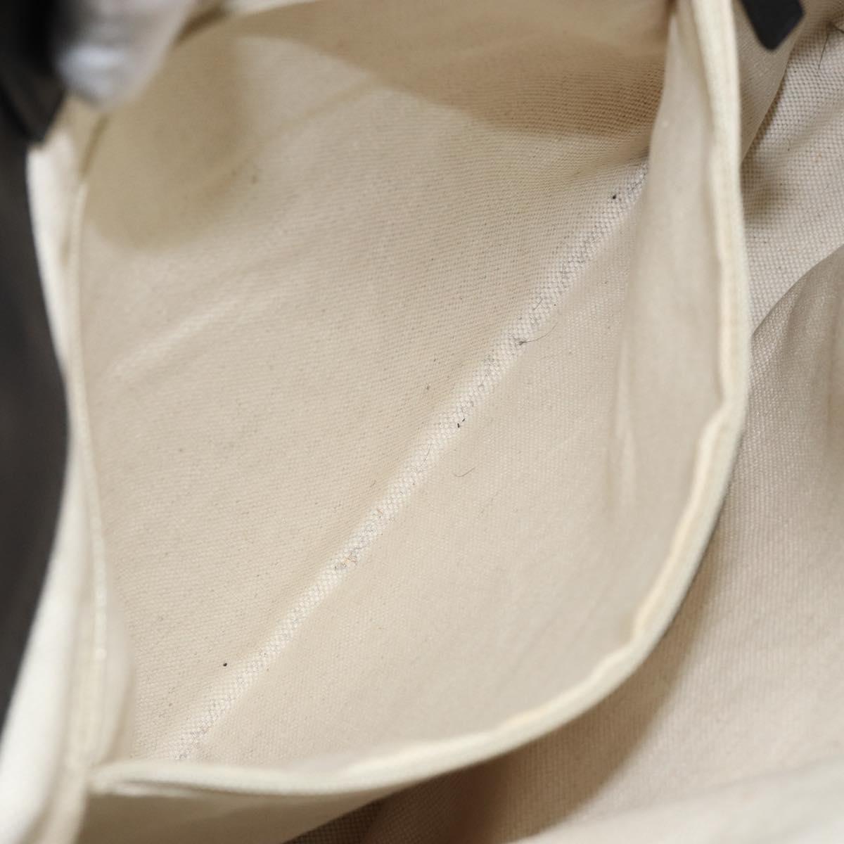 GUCCI GG Canvas Guccissima Tote Bag Leather Black Gold 296835 Auth am9501V