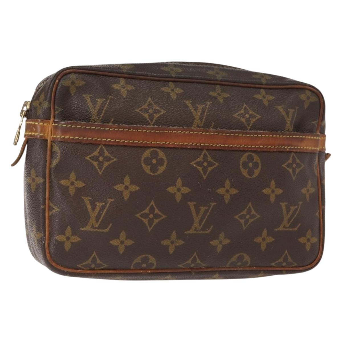 LOUIS VUITTON Monogram Compiegne 23 Clutch Bag M51847 LV Auth am9507