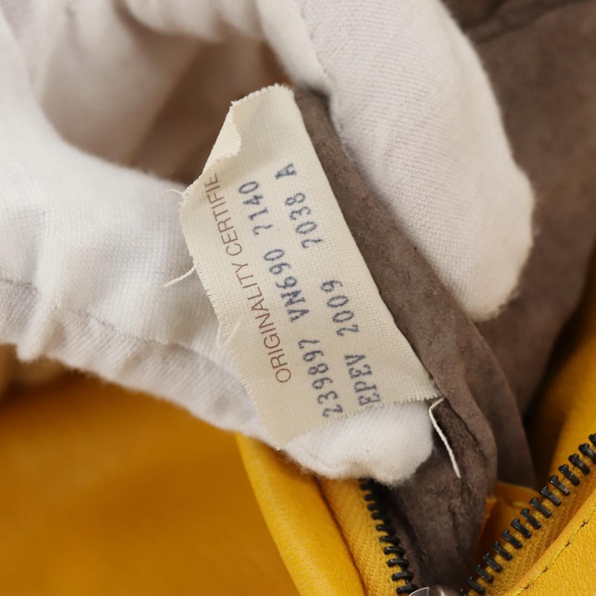 BOTTEGA VENETA INTRECCIATO Shoulder Bag Leather Yellow 239897 Auth am9513V