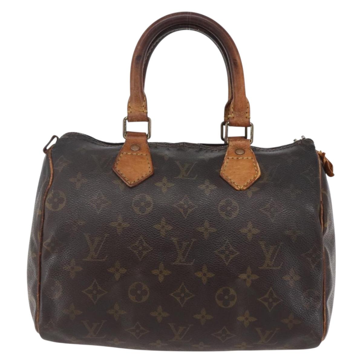 LOUIS VUITTON Monogram Speedy 25 Hand Bag M41528 LV Auth am9524