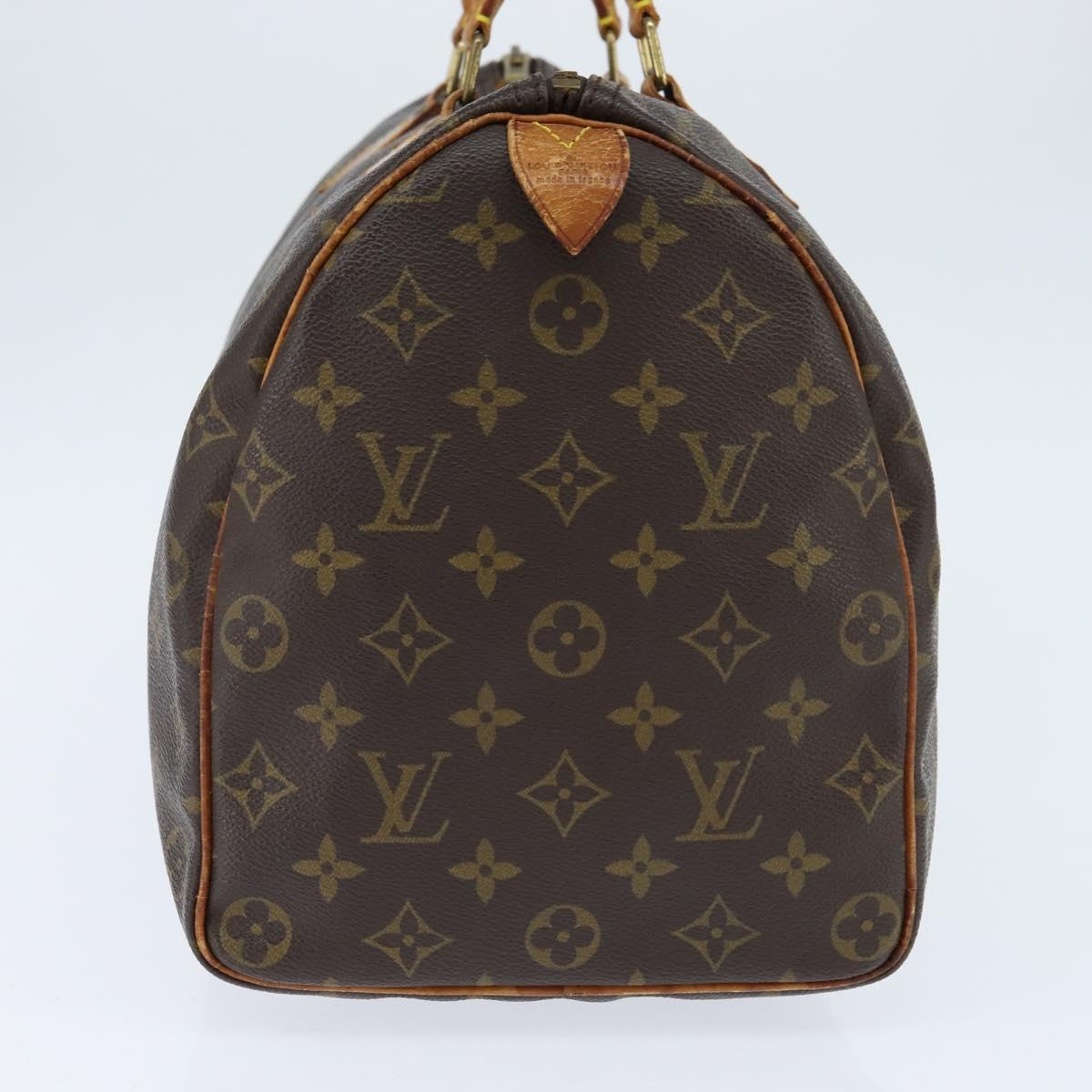 LOUIS VUITTON Monogram Speedy 35 Hand Bag M41524 LV Auth am9526