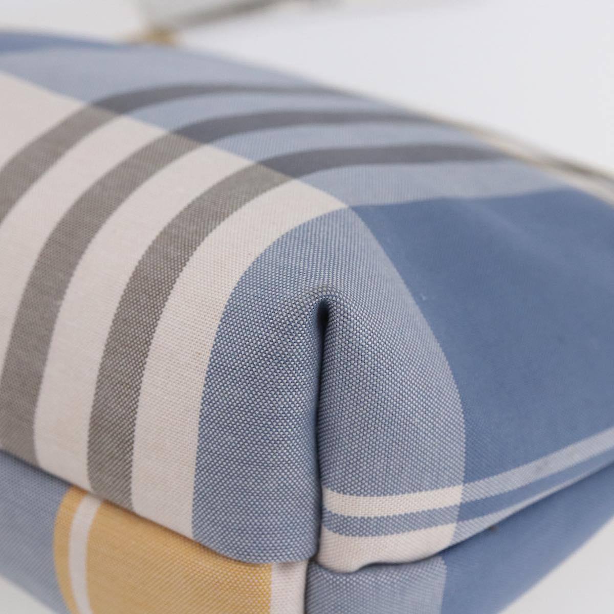 BURBERRY Nova Check Pouch Canvas Light Blue Auth am9536V