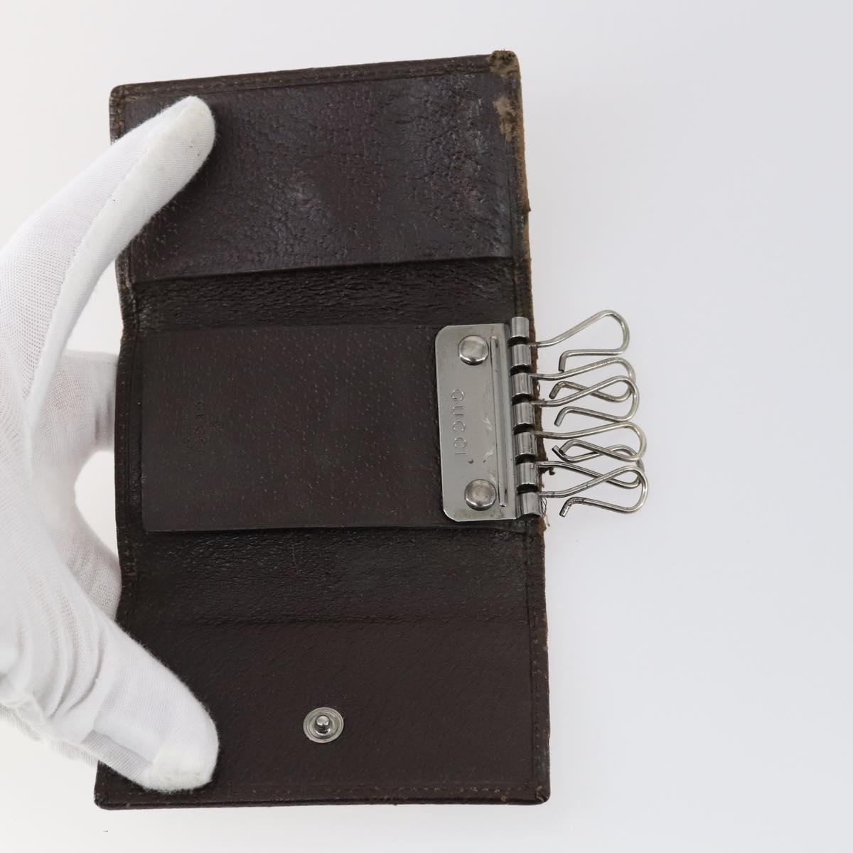 GUCCI GG Canvas Wallet 6 Set Beige Auth am9543