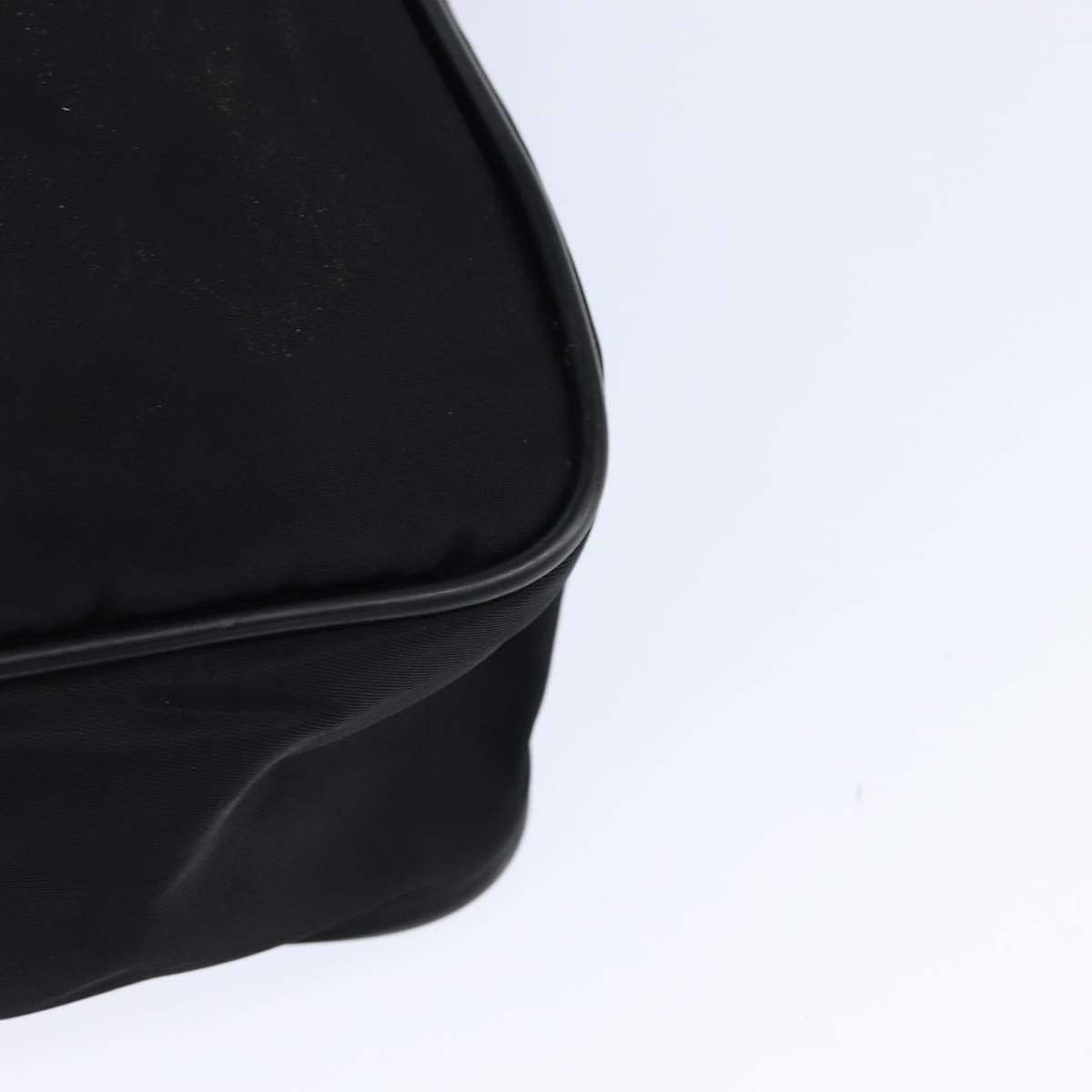 PRADA Shoulder Bag Nylon Black Silver Auth am9554
