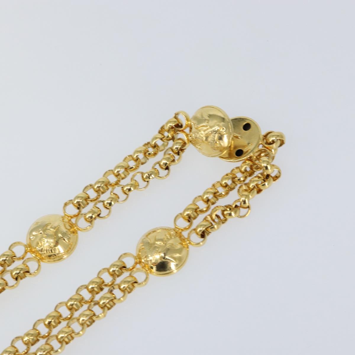 Salvatore Ferragamo Chain Belt metal Gold Auth am9558