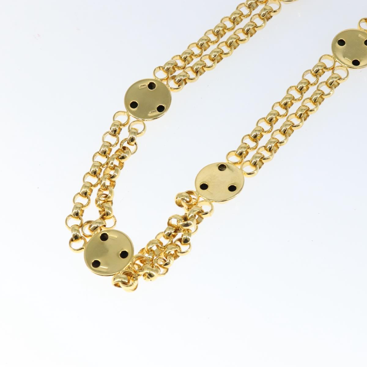 Salvatore Ferragamo Chain Belt metal Gold Auth am9558