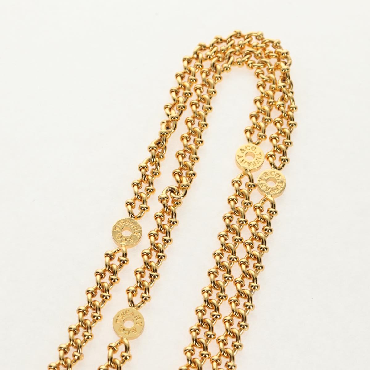 TIFFANY&Co. Hand Bag Leather 2way Black Gold Auth am9561V