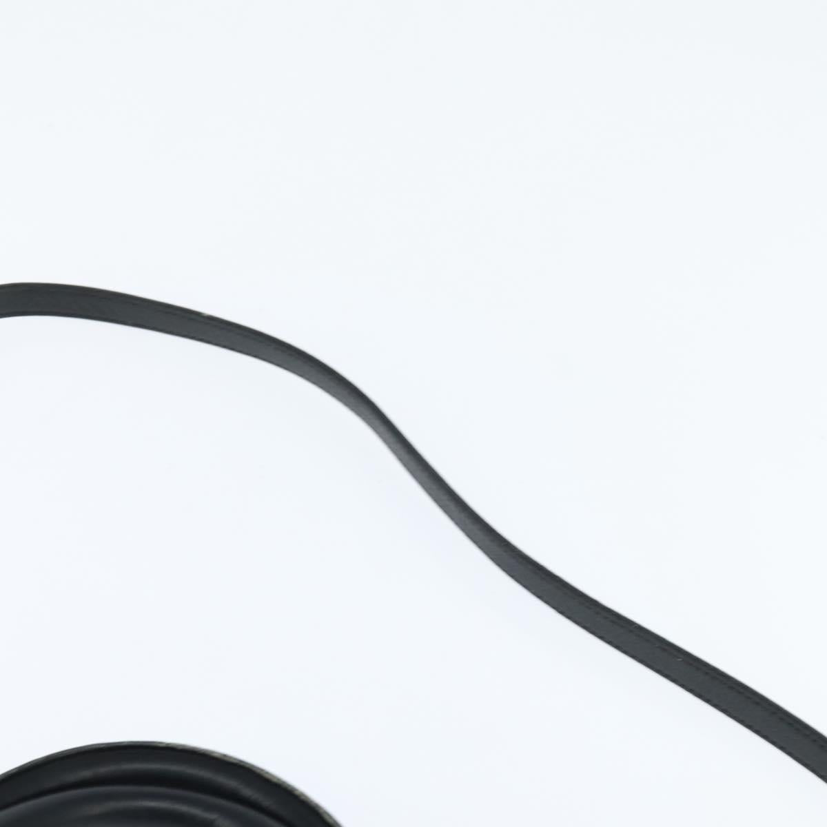 Chloe Victoria Hand Bag Leather 2way Black Gold Auth am9563