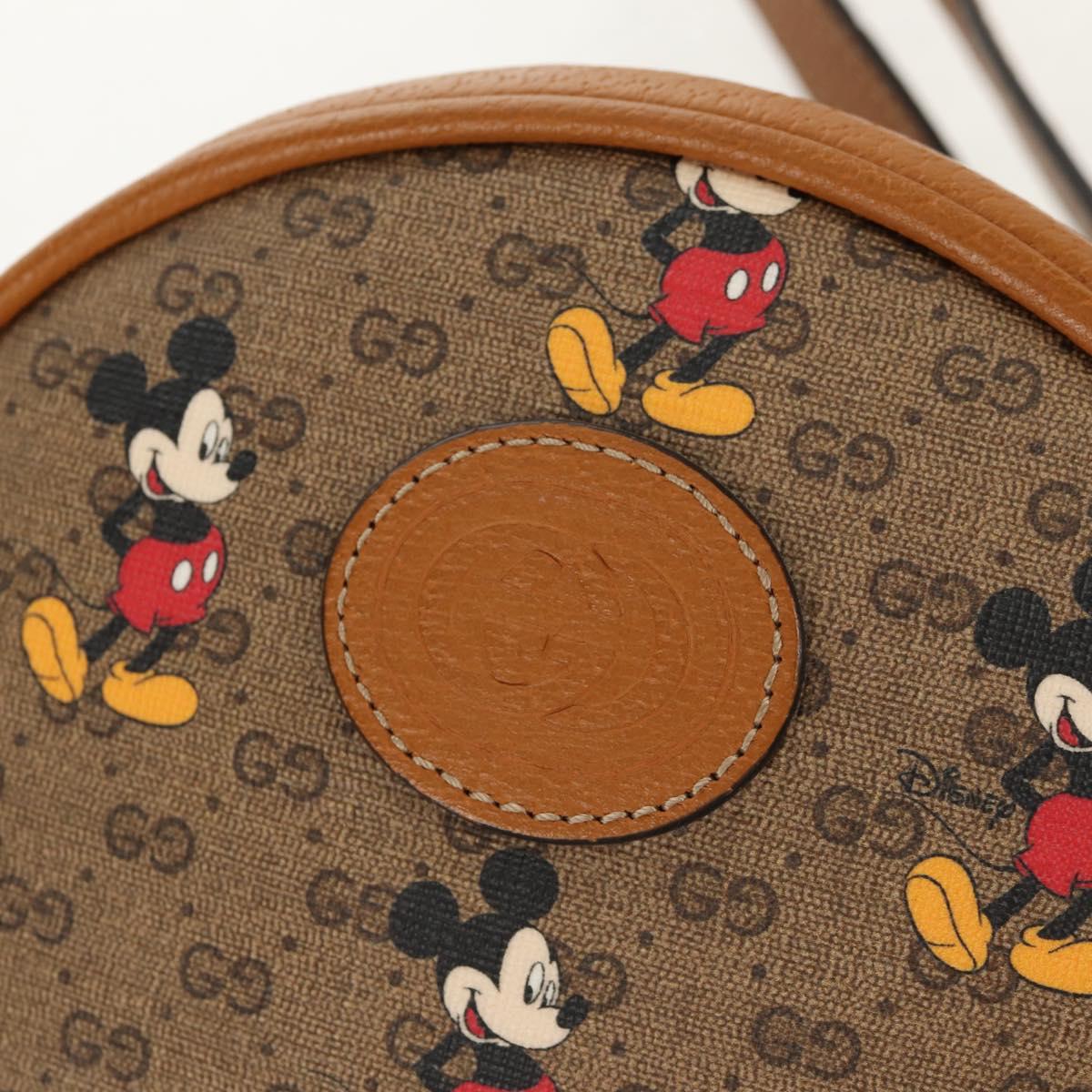 GUCCI Micro GG Supreme Disney Mini Backpack PVC Beige Gold 603730 Auth am9564M