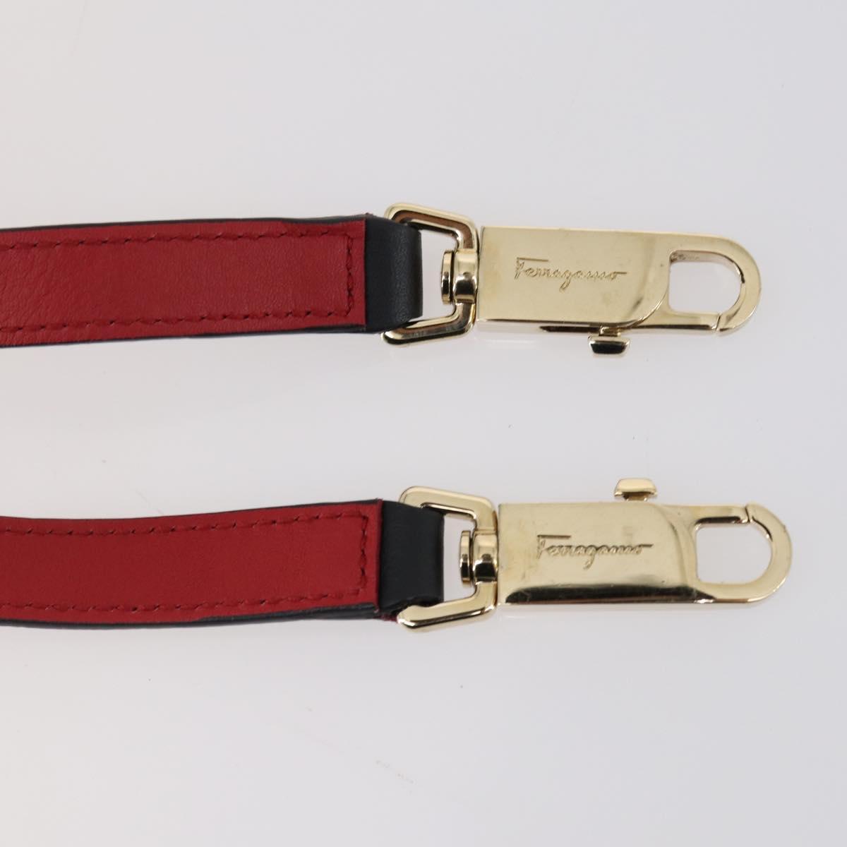 Salvatore Ferragamo Bag Leather Canvas Suede 3 Set Purple Black Auth am9578