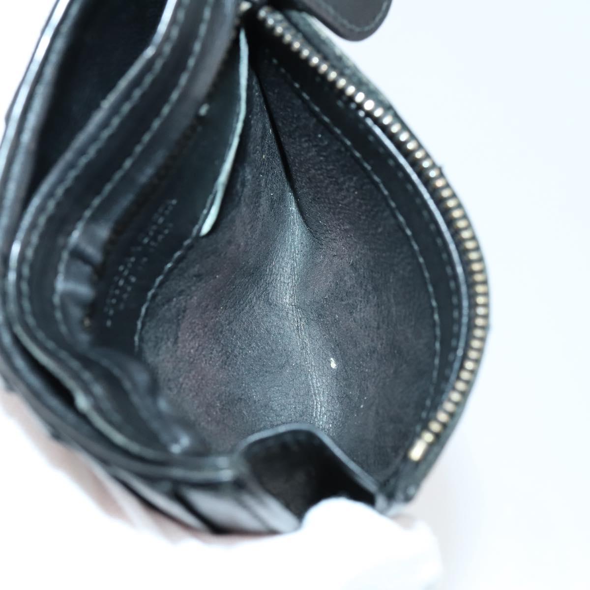 BOTTEGA VENETA INTRECCIATO Wallet Leather 3Set Black Auth am9581