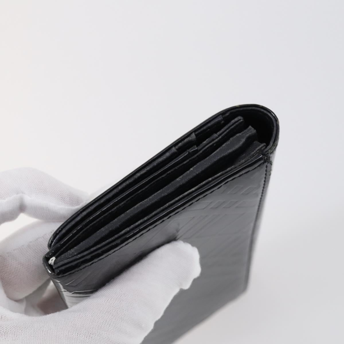 BURBERRY Nova Check Card Case Wallet Leather 2Set Black Auth am9583