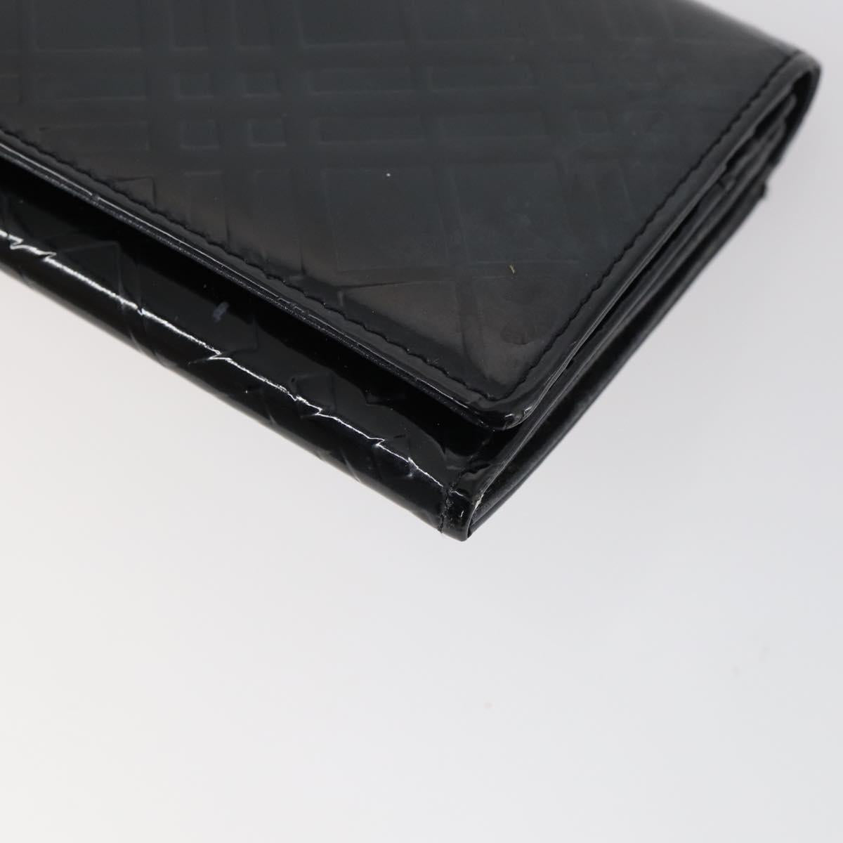 BURBERRY Nova Check Card Case Wallet Leather 2Set Black Auth am9583