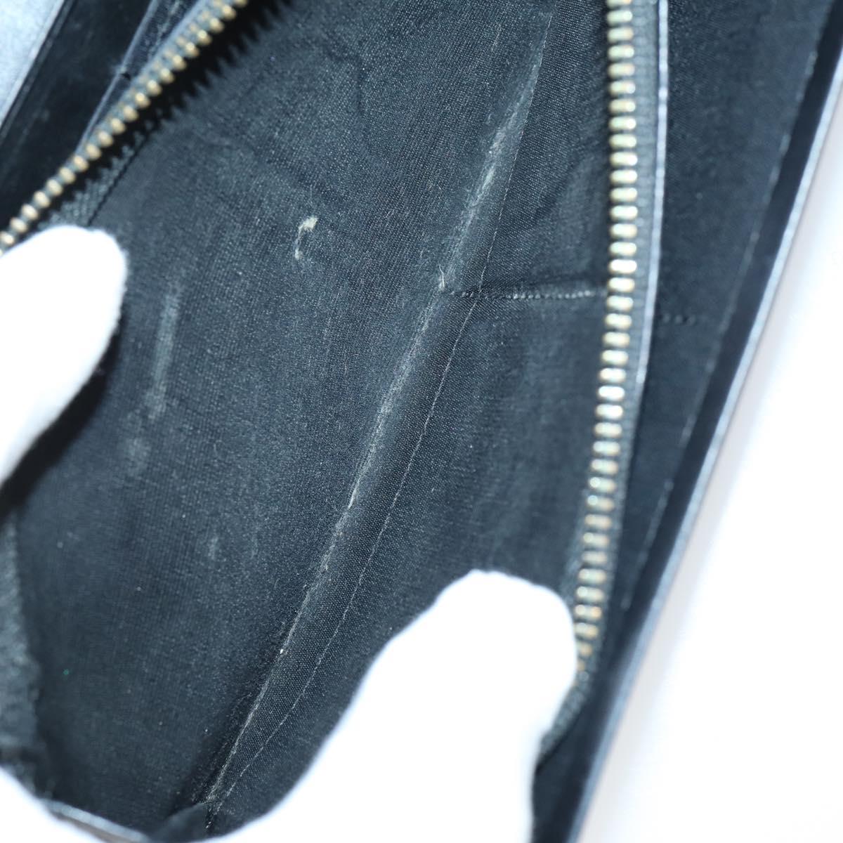 BURBERRY Nova Check Card Case Wallet Leather 2Set Black Auth am9583