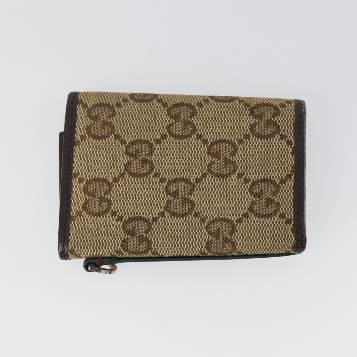 GOYARD Gucci Cartier Fendi Micro GG Canvas Leather 5 Set Black Beige Auth am9585