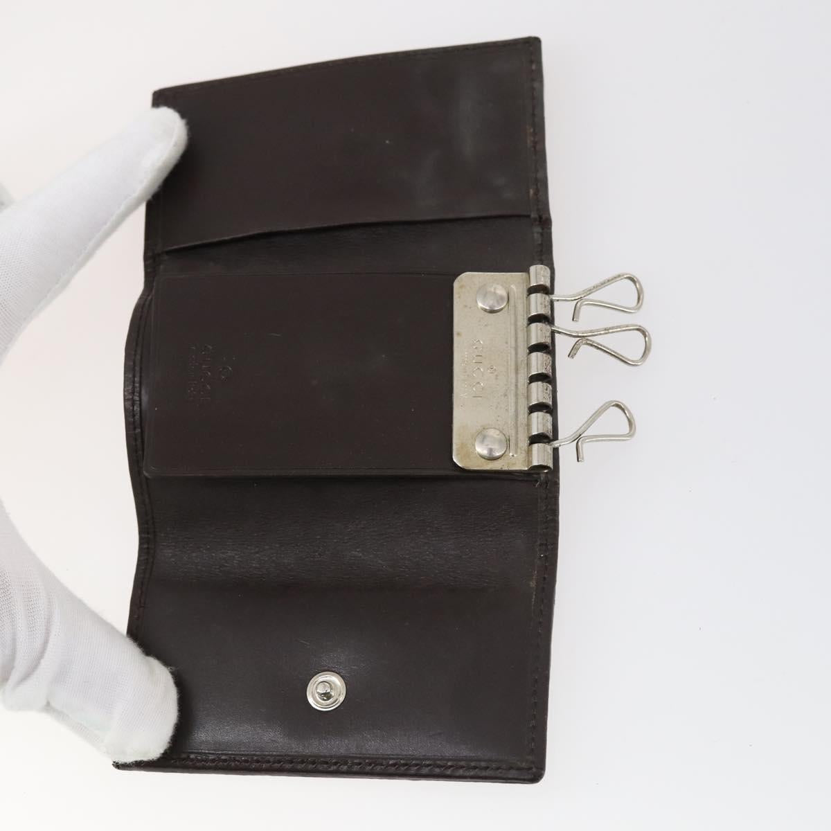 GOYARD Gucci Cartier Fendi Micro GG Canvas Leather 5 Set Black Beige Auth am9585