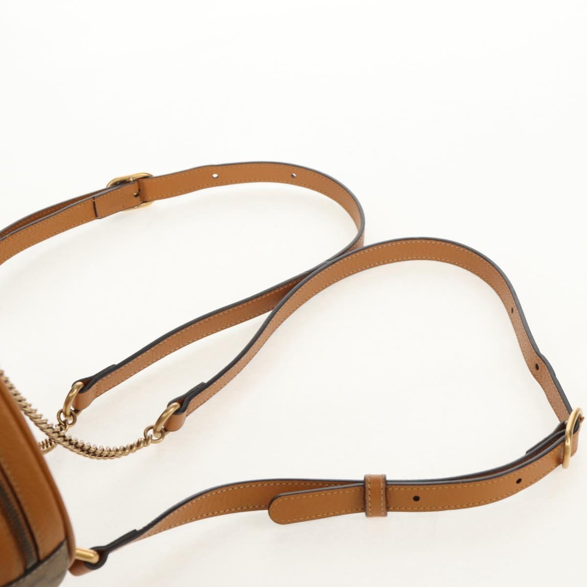 GUCCI Micro GG Supreme Disney Chain Mini Backpack PVC Beige 603730 Auth am9593M