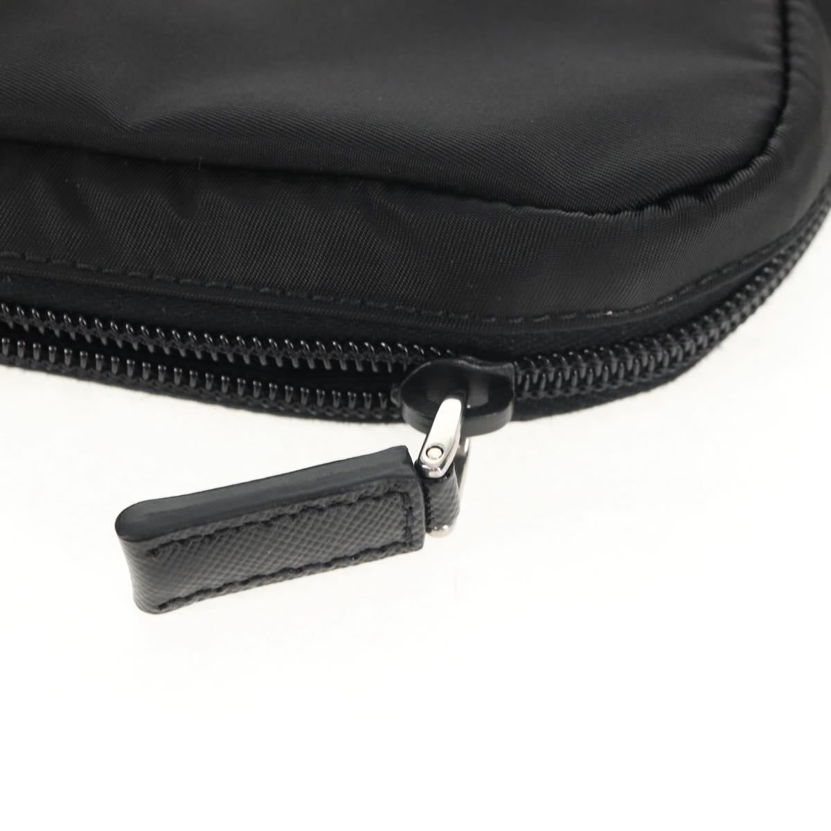 PRADA Shoulder Bag Nylon Black Silver Auth am9598V