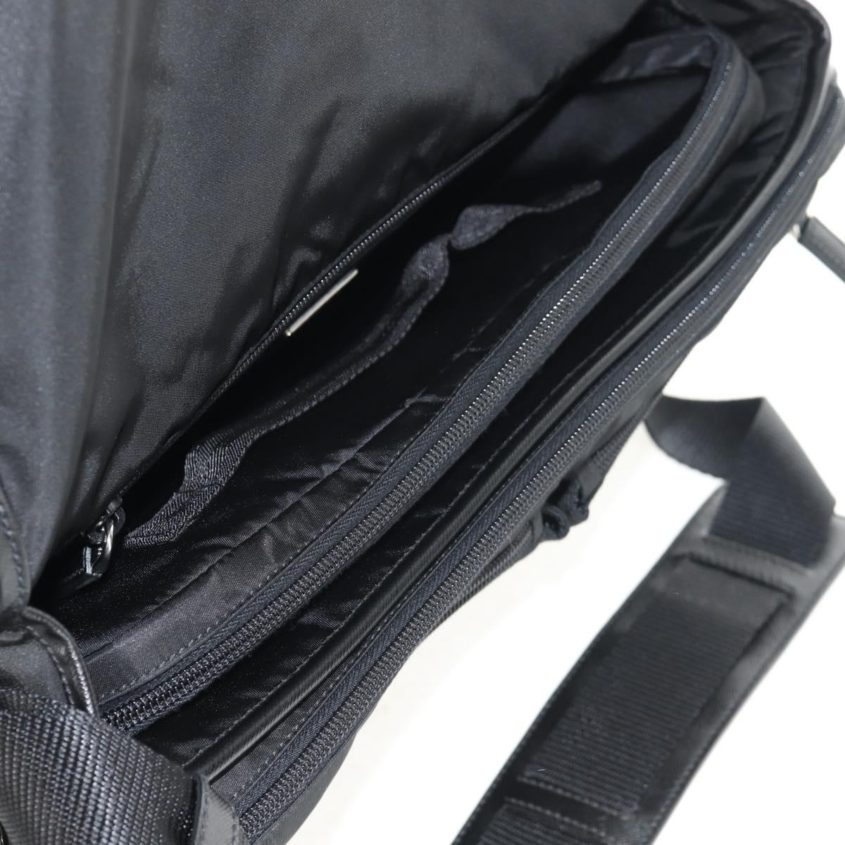 PRADA Shoulder Bag Nylon Black Silver Auth am9598V