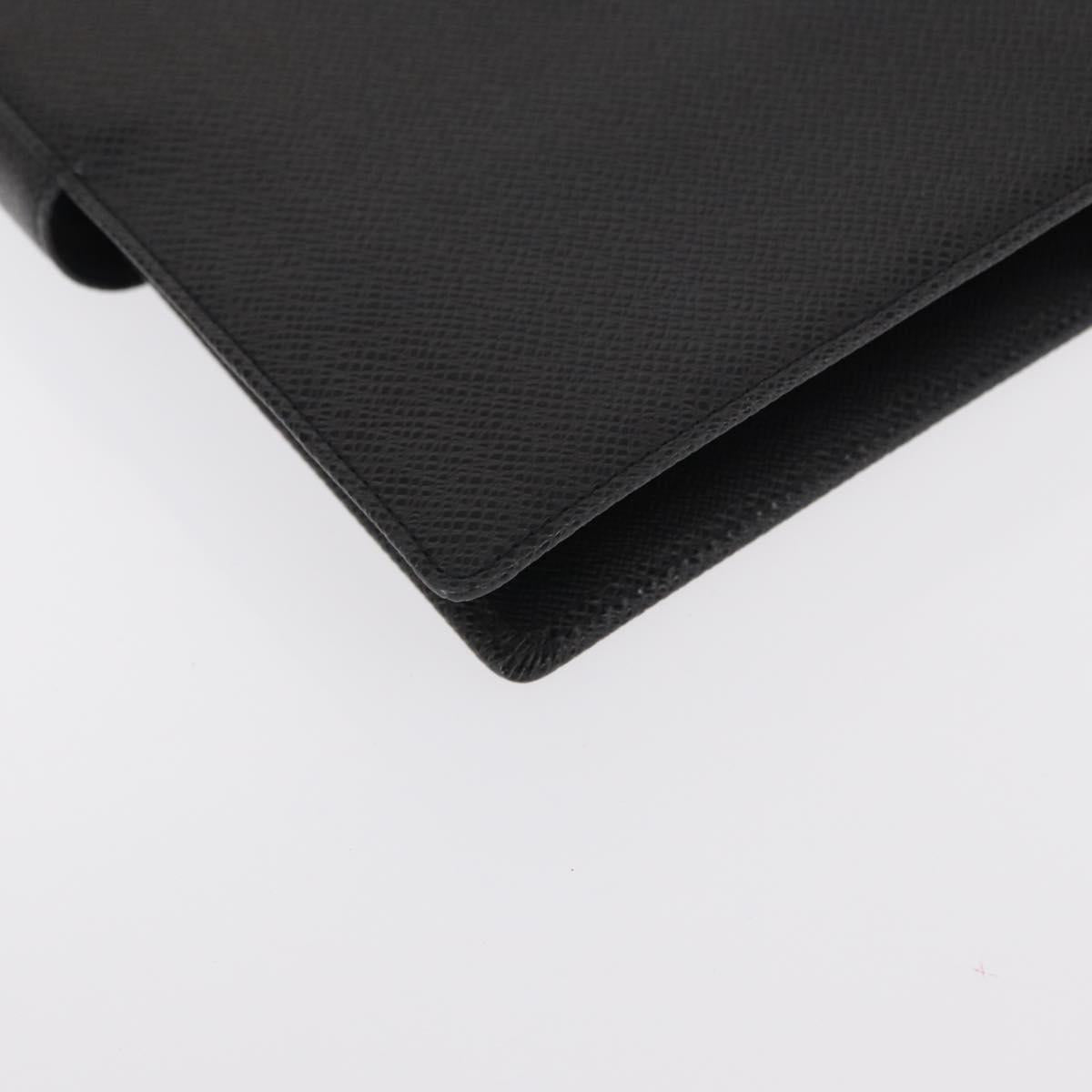 LOUIS VUITTON Taiga Agenda GM Day Planner Cover Black R20232 LV Auth am9599
