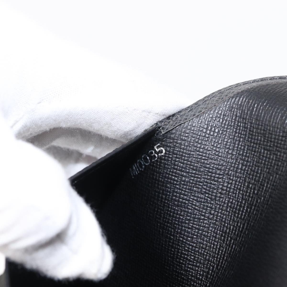 LOUIS VUITTON Taiga Agenda GM Day Planner Cover Black R20232 LV Auth am9599