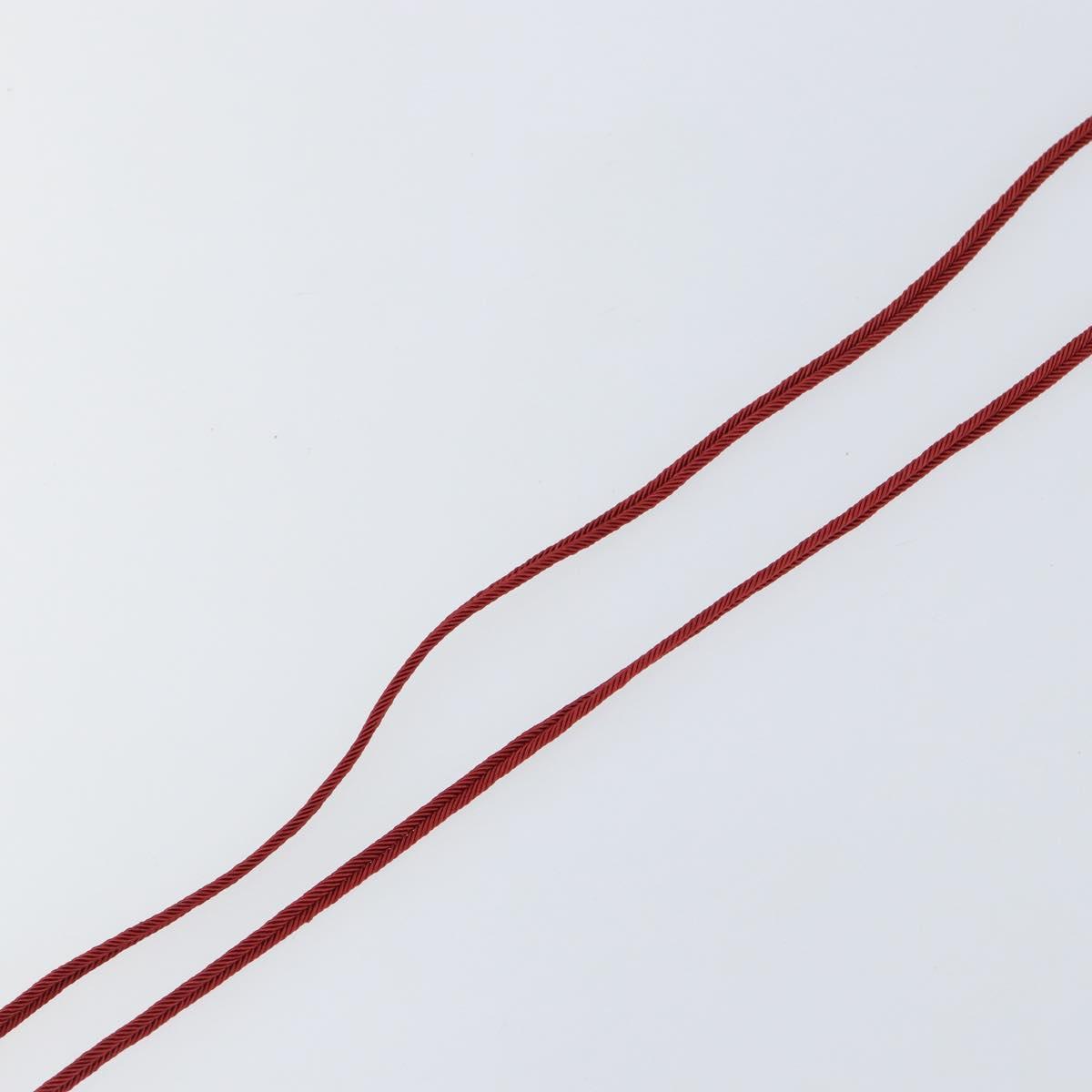 Baccarat Necklace Glass Orange Auth am9611