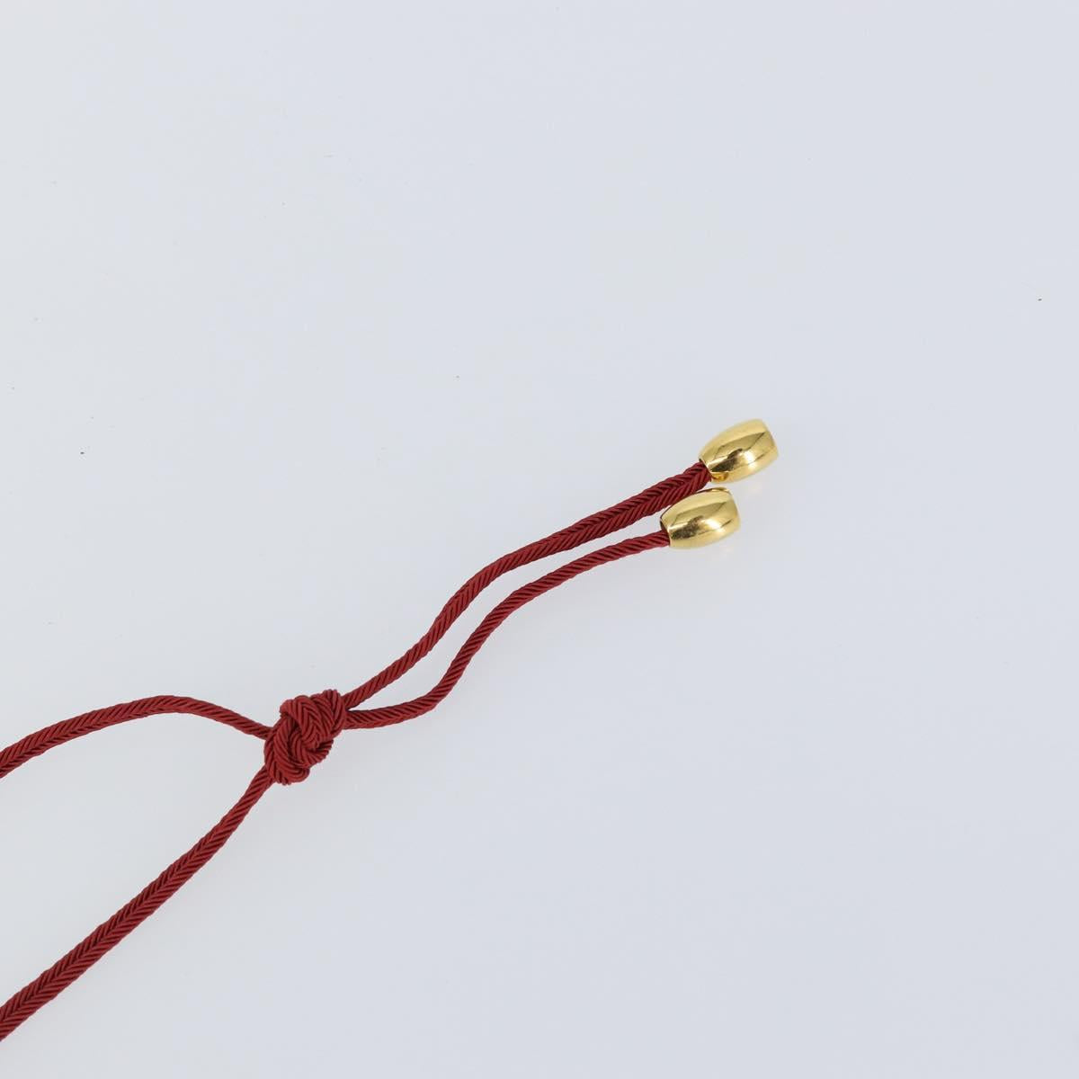 Baccarat Necklace Glass Orange Auth am9611