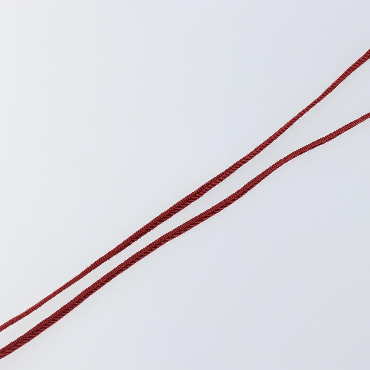 Baccarat Necklace Glass Orange Auth am9611