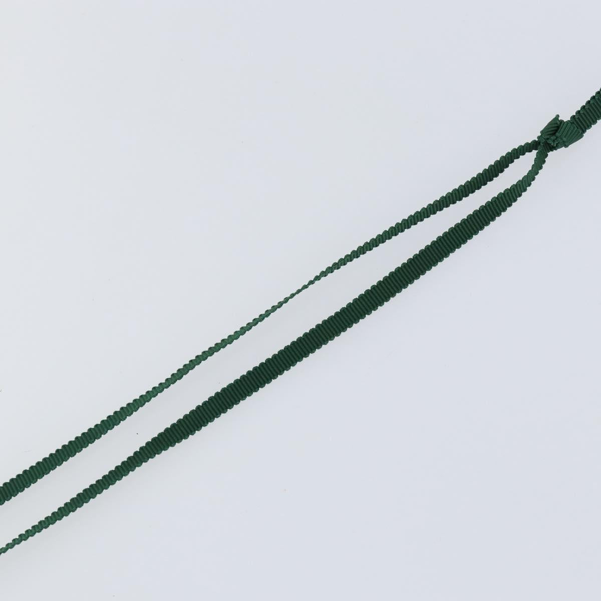 Baccarat Necklace Glass Green Auth am9612