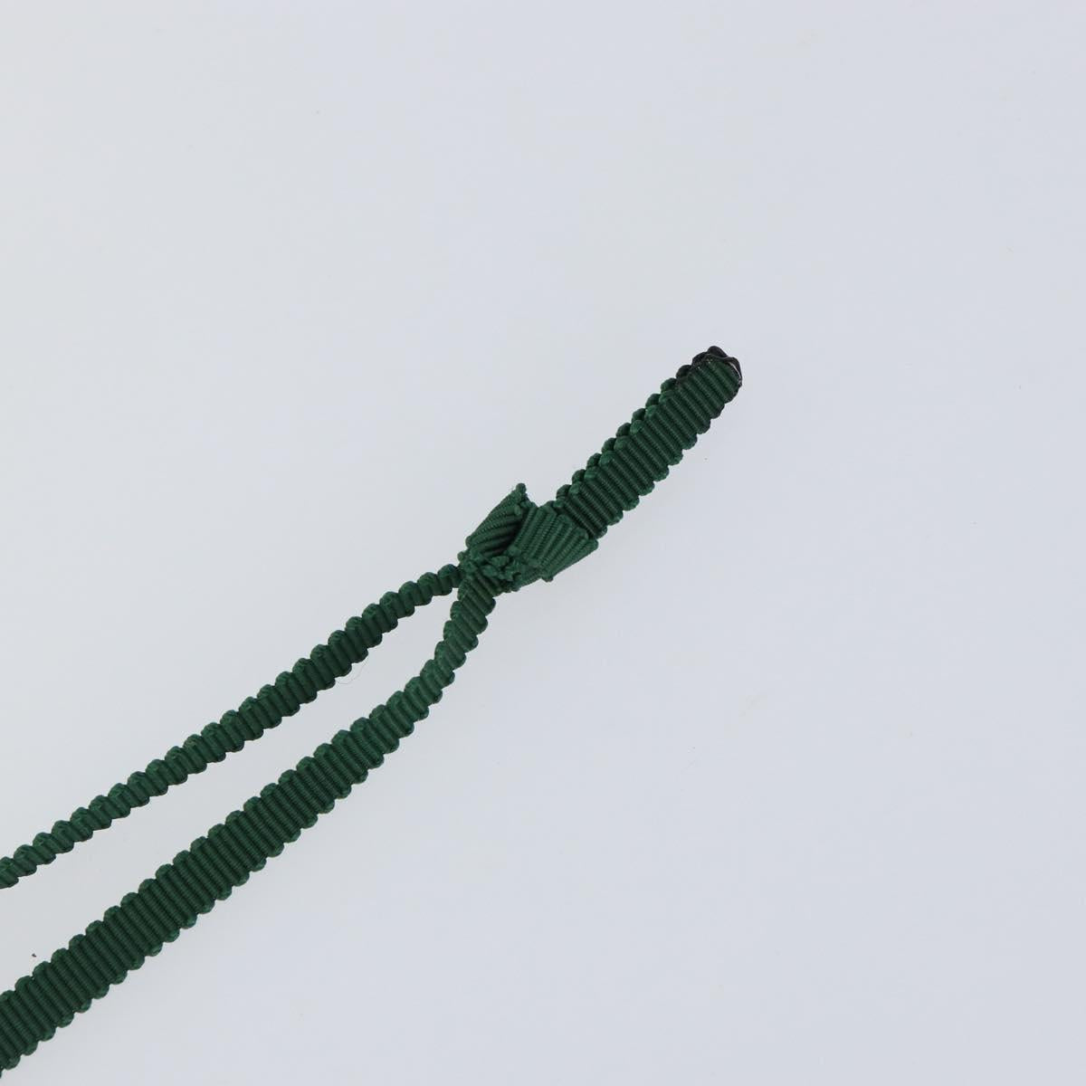 Baccarat Necklace Glass Green Auth am9612