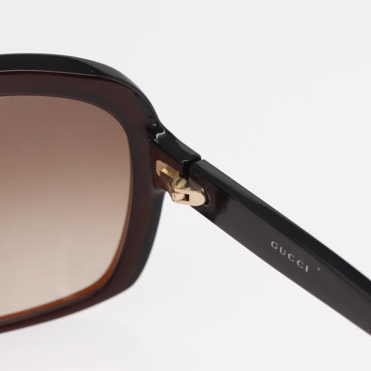 GUCCI Sunglasses plastic Dark Brown Auth am9614