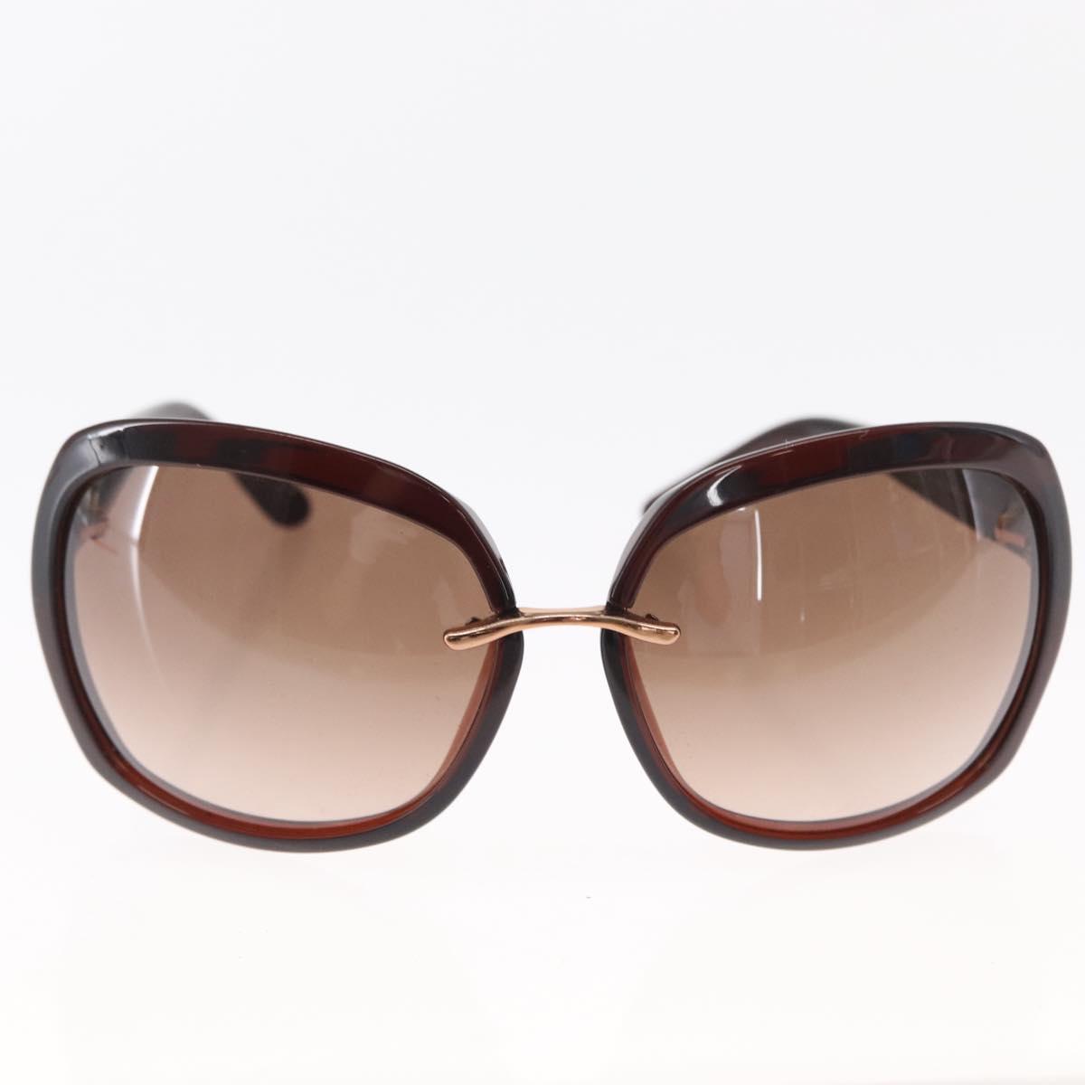 GUCCI Sunglasses plastic Dark Brown Auth am9614