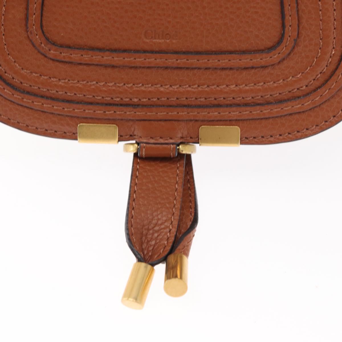 Chloe Hand Bag Straw Leather Beige Auth am9625