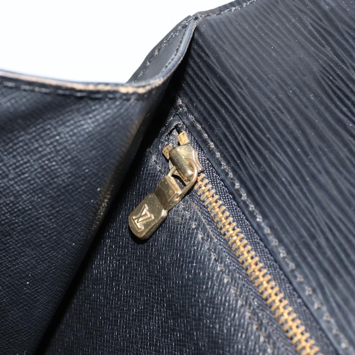 LOUIS VUITTON Epi Monceau 28 Hand Bag Black M52122 LV Auth am9637