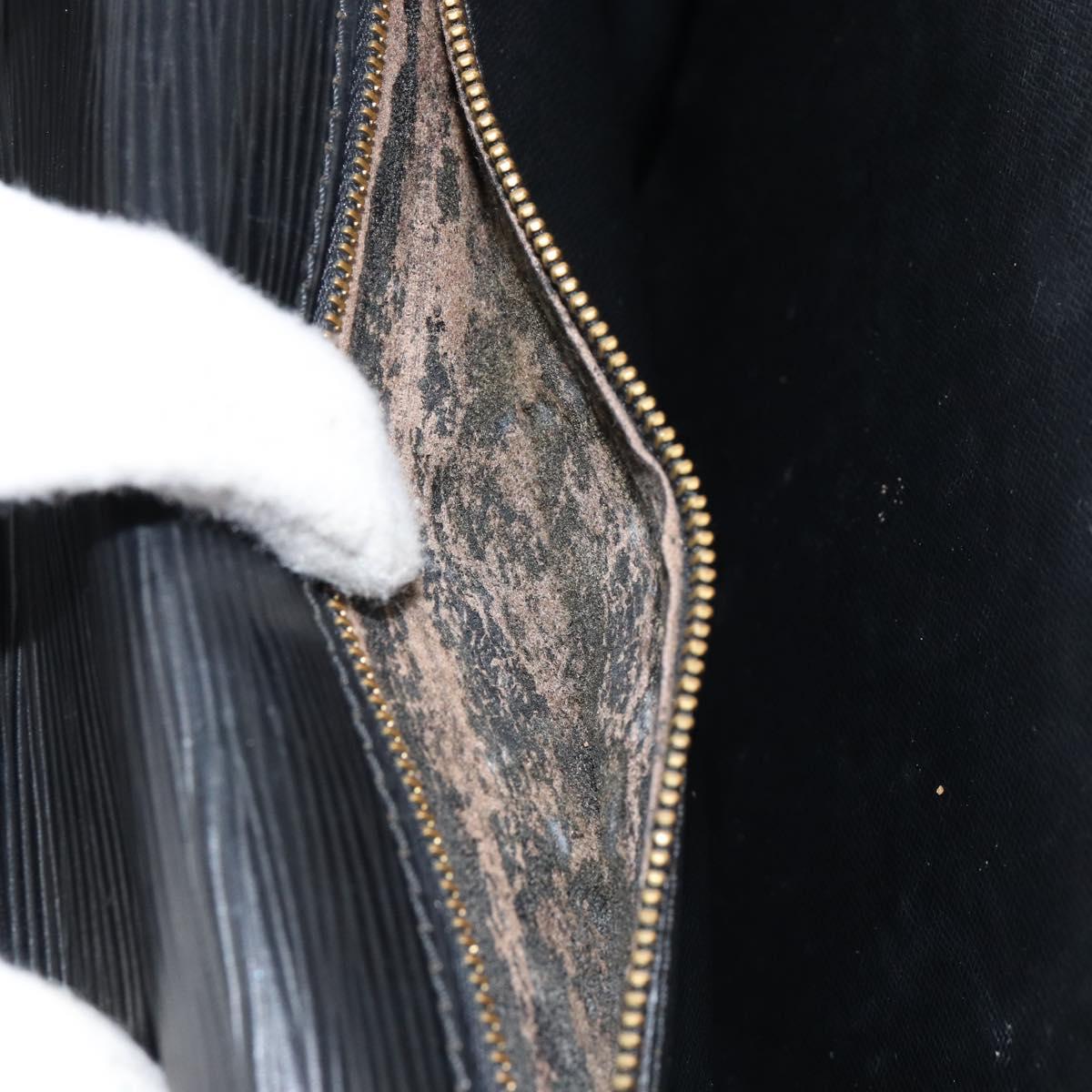 LOUIS VUITTON Epi Monceau 28 Hand Bag Black M52122 LV Auth am9637