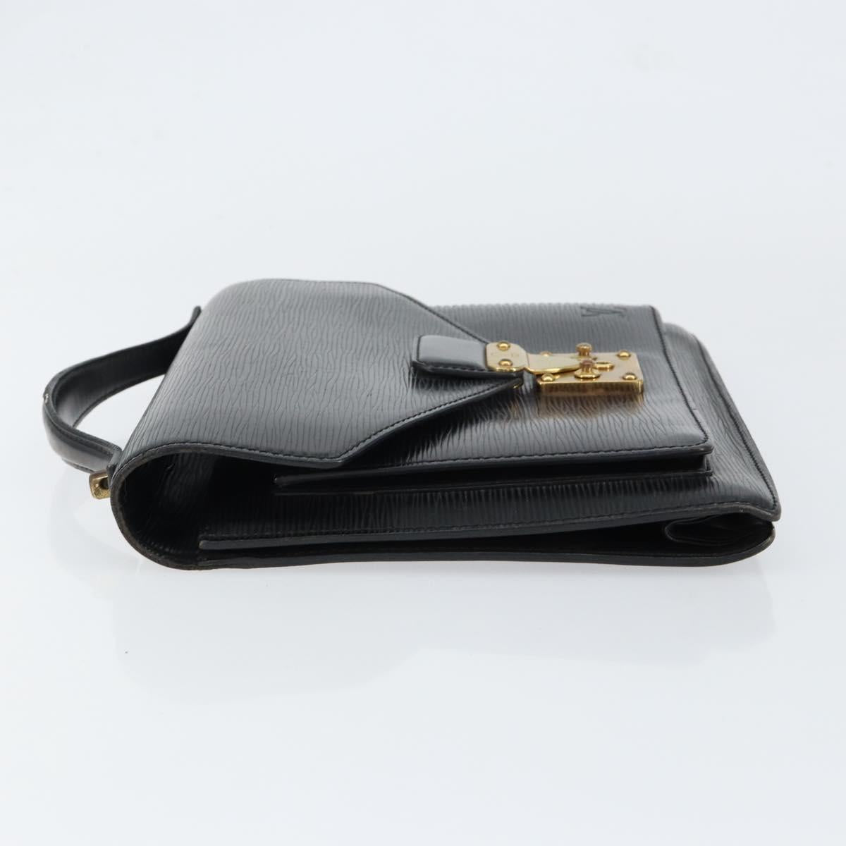 LOUIS VUITTON Epi Monceau 28 Hand Bag Black M52122 LV Auth am9637