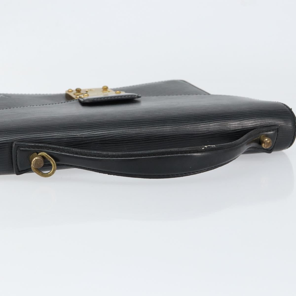 LOUIS VUITTON Epi Monceau 28 Hand Bag Black M52122 LV Auth am9637