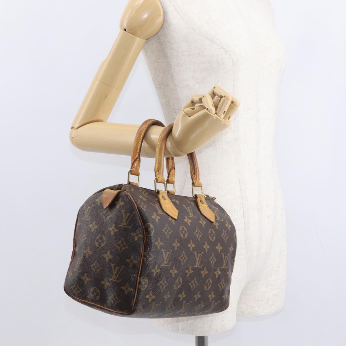 LOUIS VUITTON Monogram Speedy 25 Hand Bag M41528 LV Auth am9638
