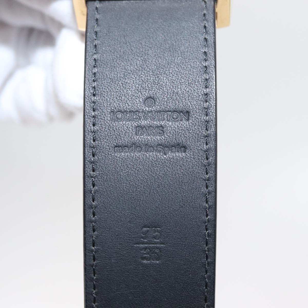 LOUIS VUITTON Multicolor Ceinture Care Belt 70-80 Black M9271 LV Auth am9640