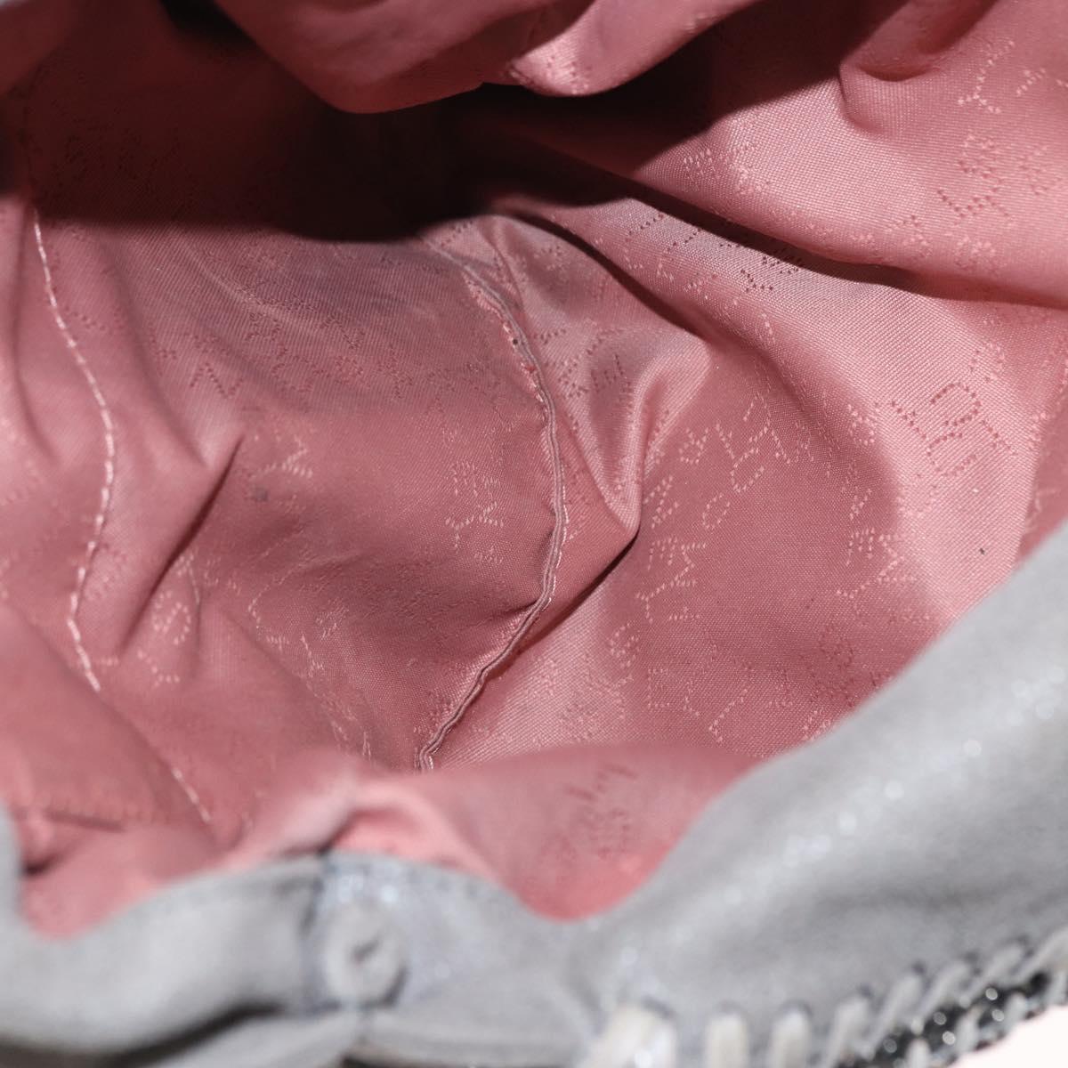 Stella MacCartney Chain Falabella Bag polyester Gray Silver 371223 Auth am9648