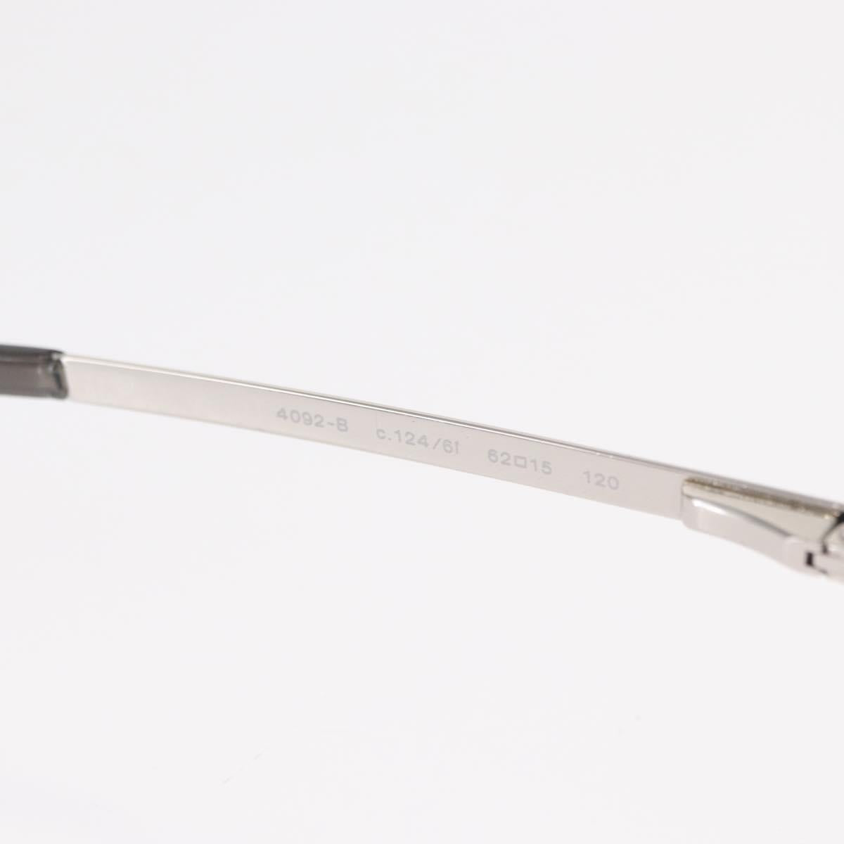 CHANEL COCO Mark Sunglasses metal Silver CC Auth am9658V