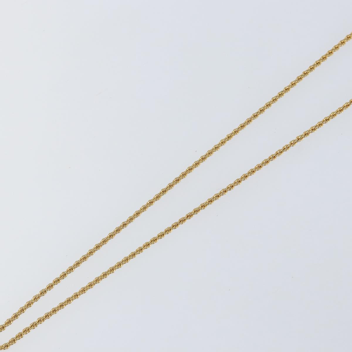 Christian Dior Necklace metal Gold Auth am9660