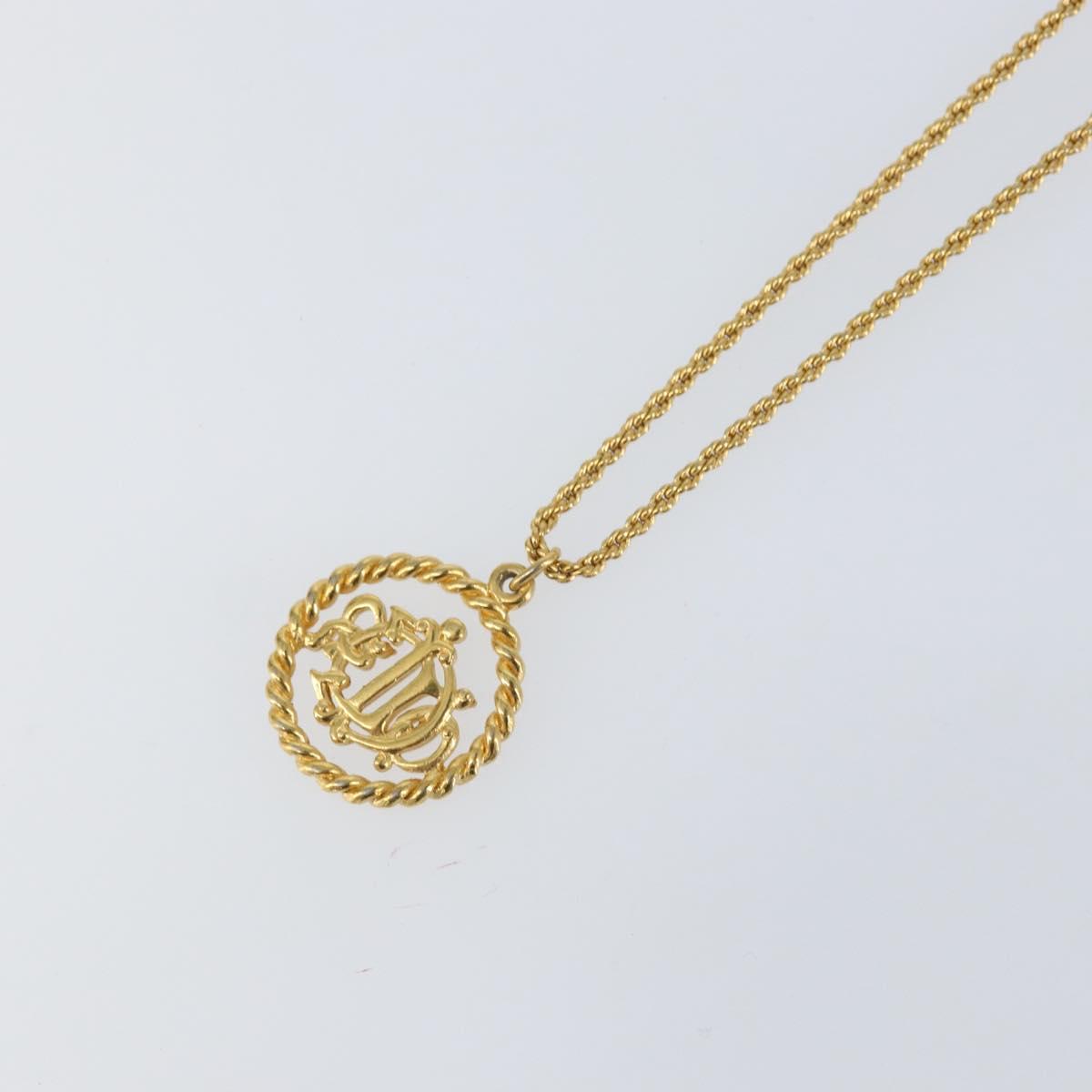 Christian Dior Necklace metal Gold Auth am9660