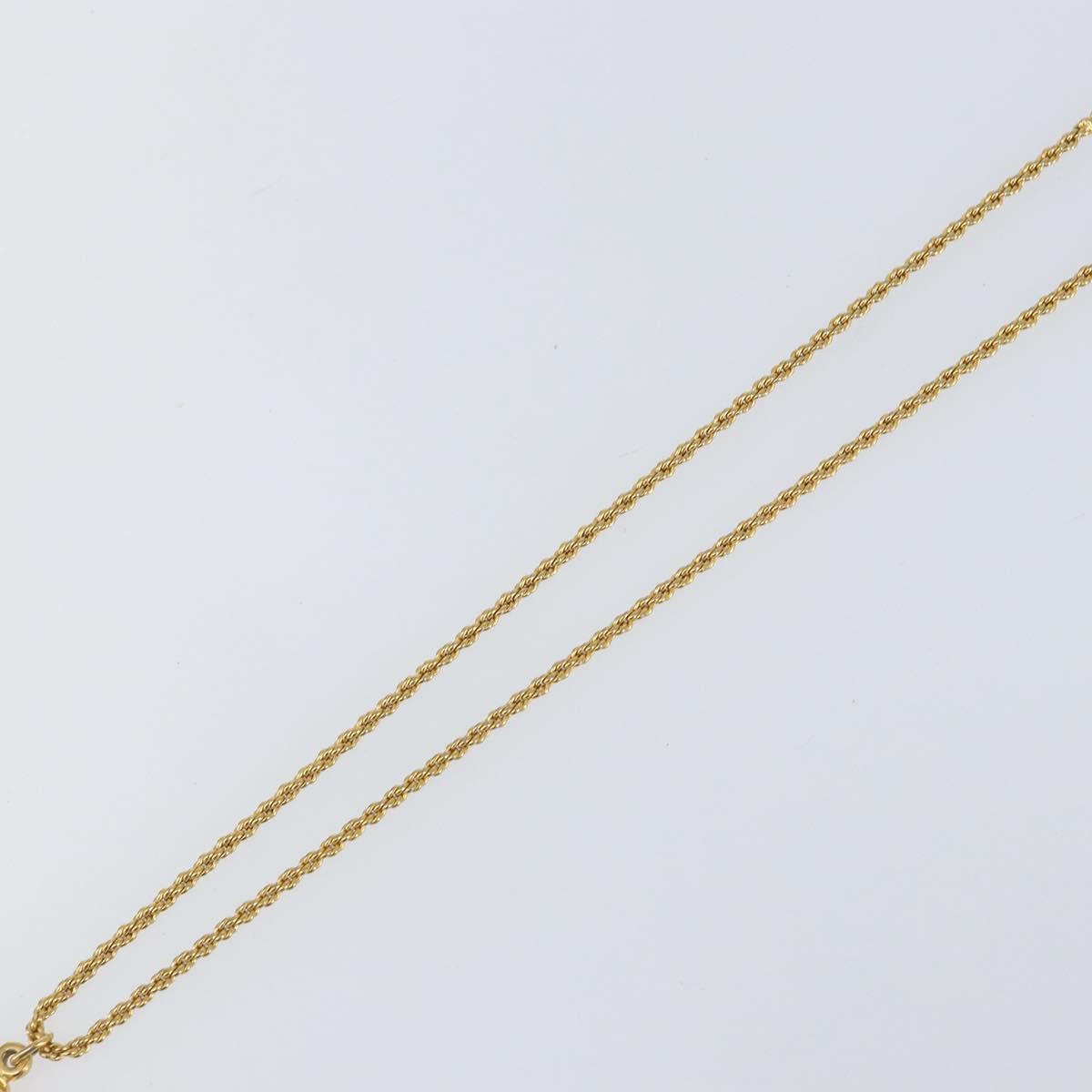 Christian Dior Necklace metal Gold Auth am9660